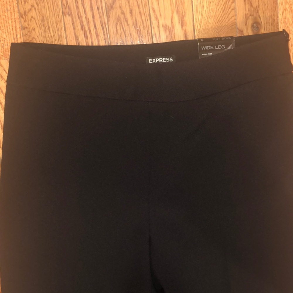 Express wide leg business casual pants high rise